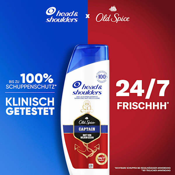 Shampoo Anti-Schuppen Old Spice Captain head&shoulders