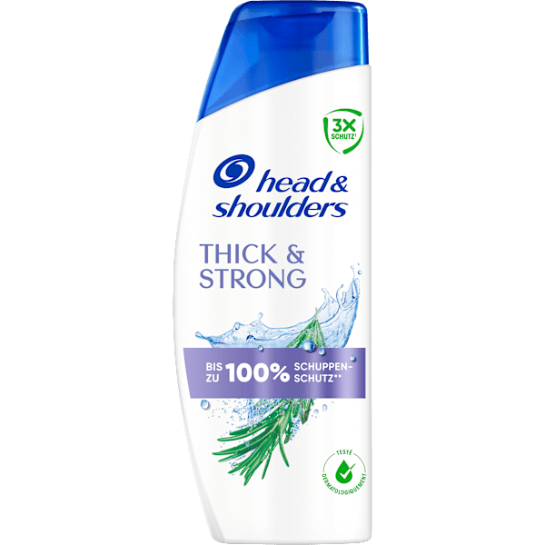 Shampoo Anti-Schuppen Thick & Strong mit Rosmarin-Extrakt head&shoulders