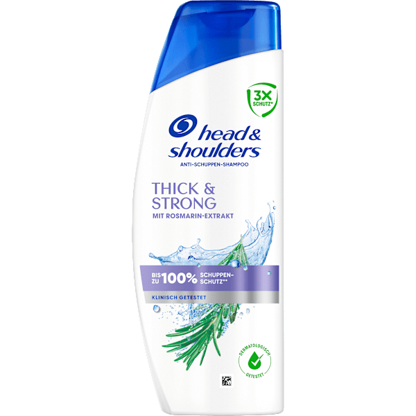 Shampoo Anti-Schuppen Thick & Strong mit Rosmarin-Extrakt head&shoulders
