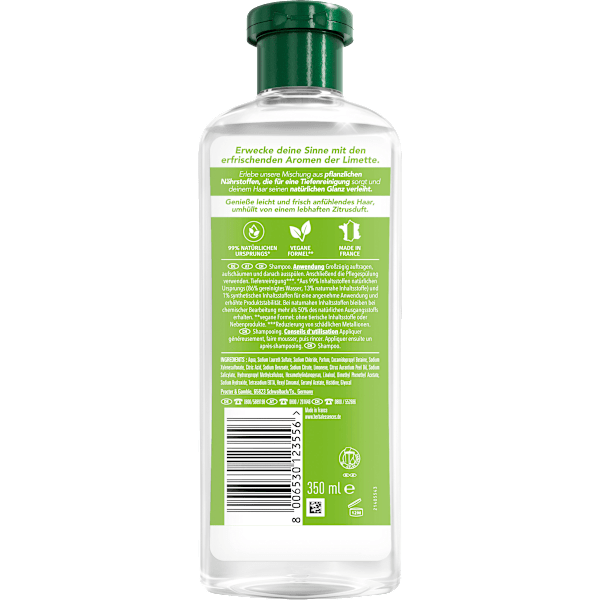 Shampoo Limettenduft, Tiefenreinigung & Glanz Herbal Essences