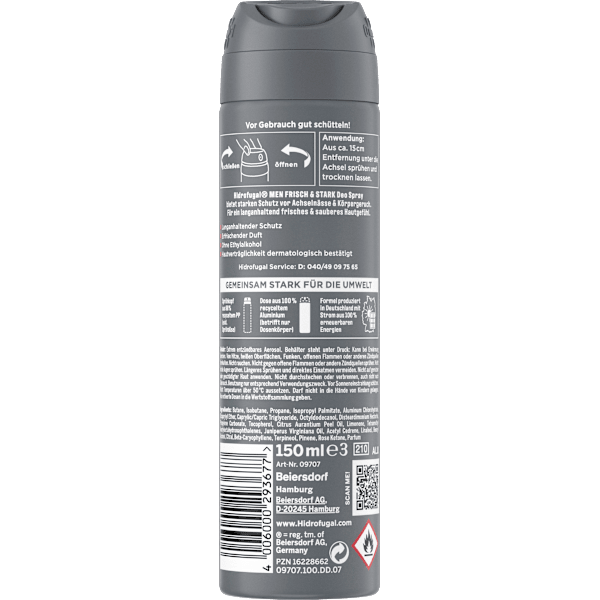 Antitranspirant Deospray Men Frisch & Stark Hidrofugal
