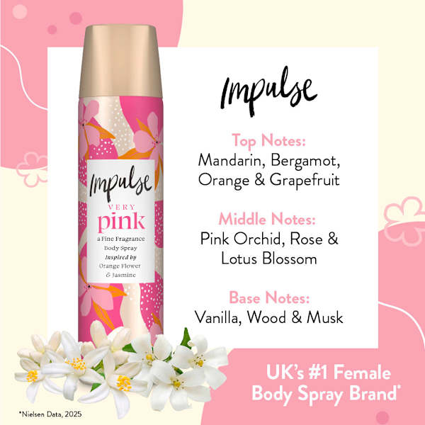 Bodyspray VERY pink Impulse