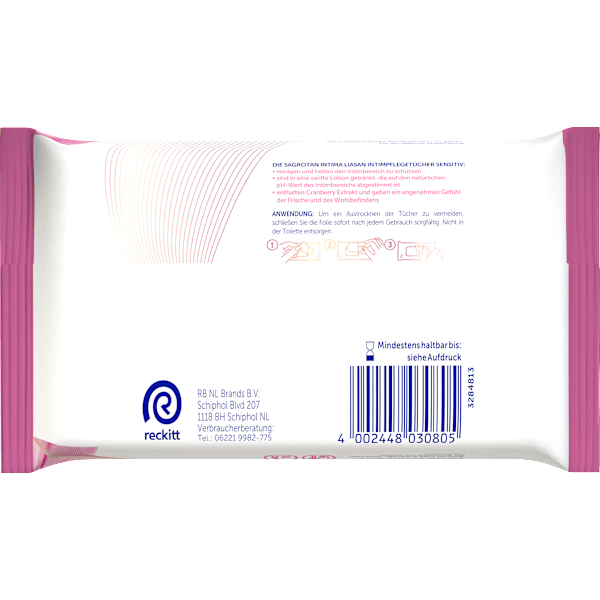 Intimpflegetücher Sensitive INTIMA LIASAN