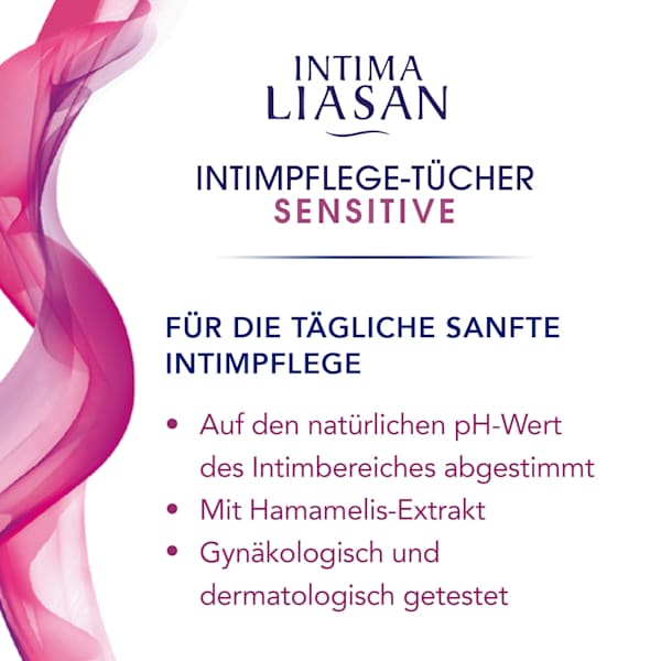 Intimpflegetücher Sensitive INTIMA LIASAN