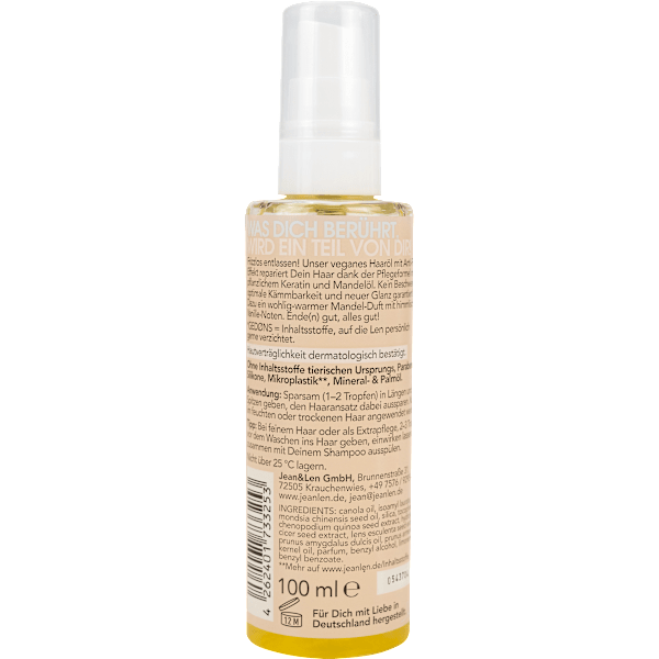 Haaröl Repair Keratin & Mandel Jean&Len
