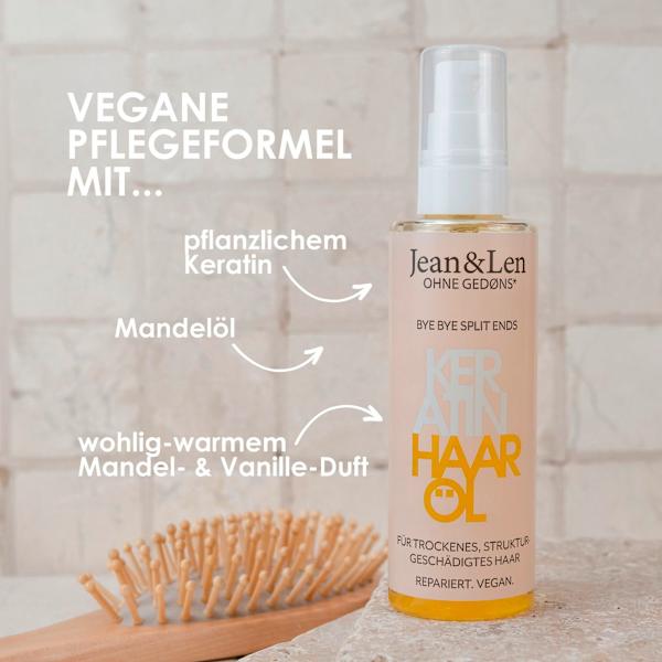 Haaröl Repair Keratin & Mandel Jean&Len
