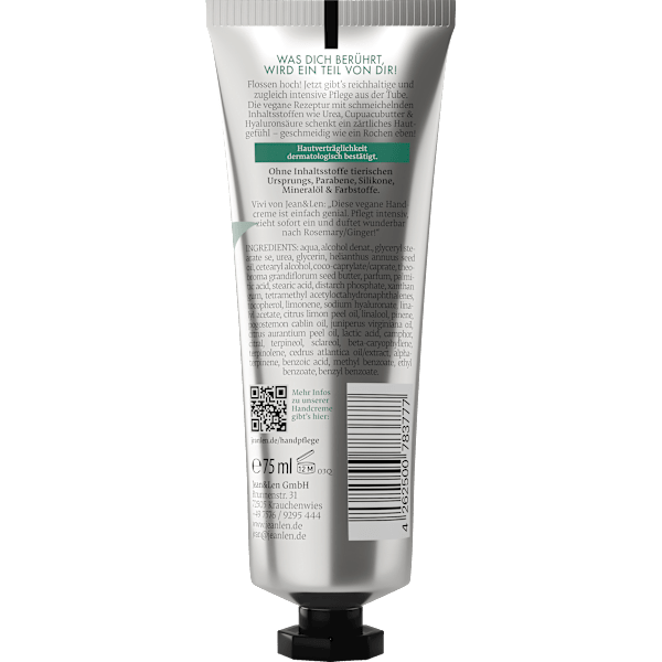 Handcreme Rosemary & Ginger Jean&Len