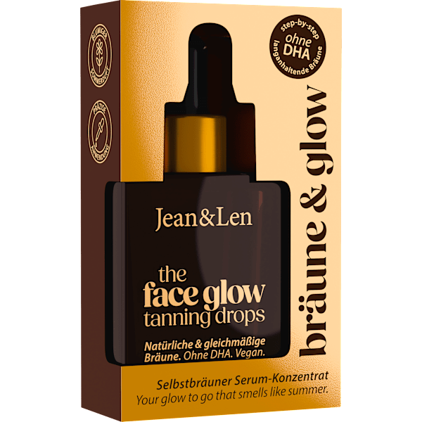 Selbstbräuner Konzentrat the face glow tanning drops Jean&Len