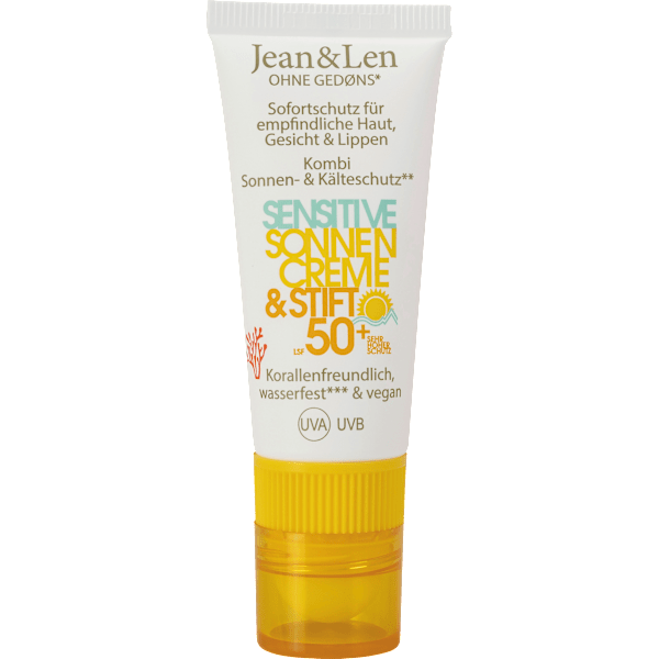 Sonnenschutz Kombi Gesicht Creme & Stift, LSF 50+ Jean&Len
