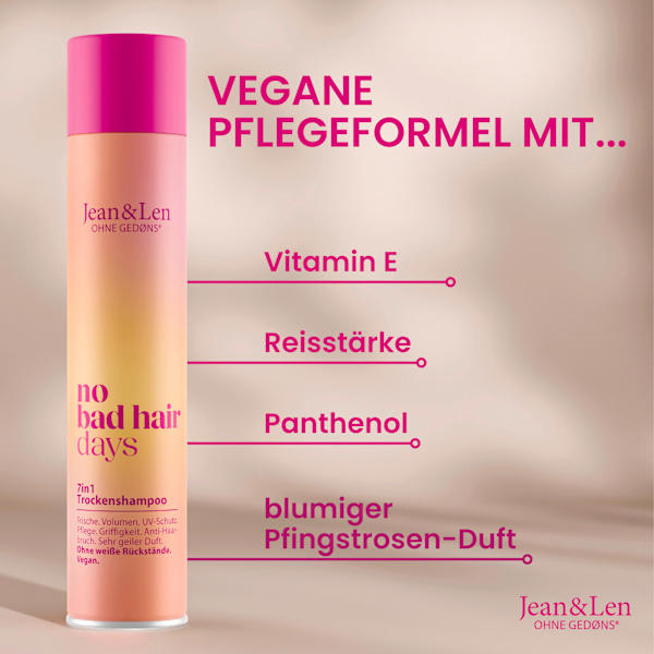 Trockenshampoo "no bad hair days" Effekt 7in1 Jean&Len