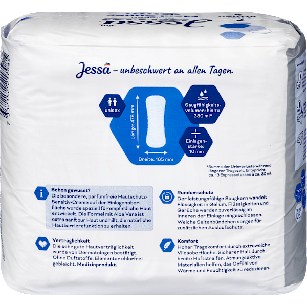 Einlagen Inkontinenz Maxi Super Jessa DISKRET