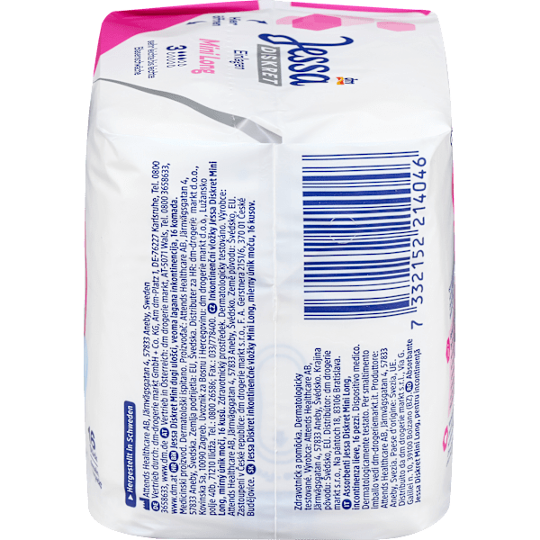 Einlagen Inkontinenz Mini Long Jessa DISKRET
