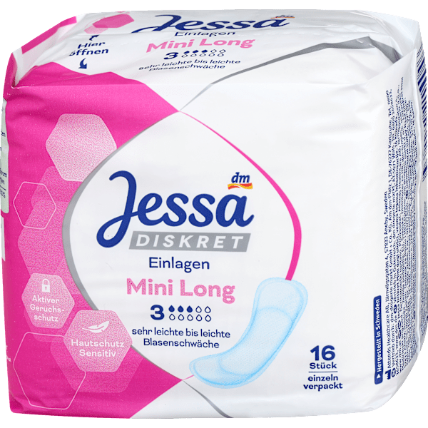 Einlagen Inkontinenz Mini Long Jessa DISKRET