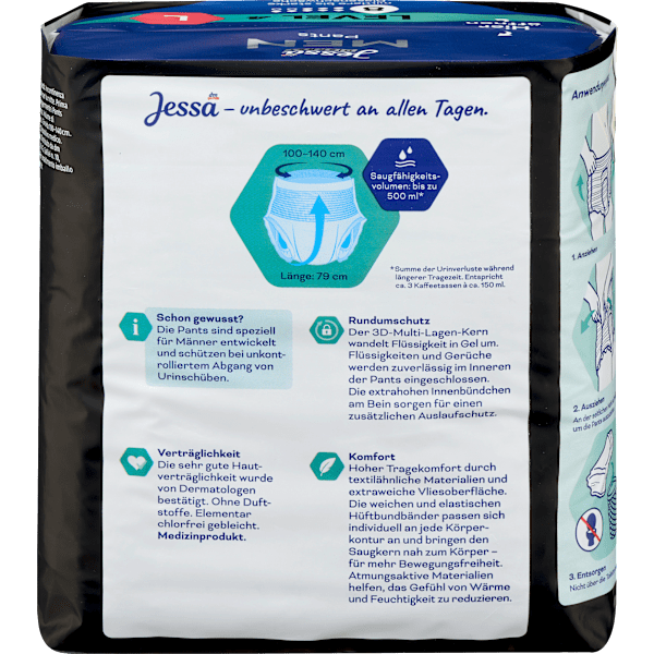 Men Pants Inkontinenz Level 4 Gr. L Jessa DISKRET