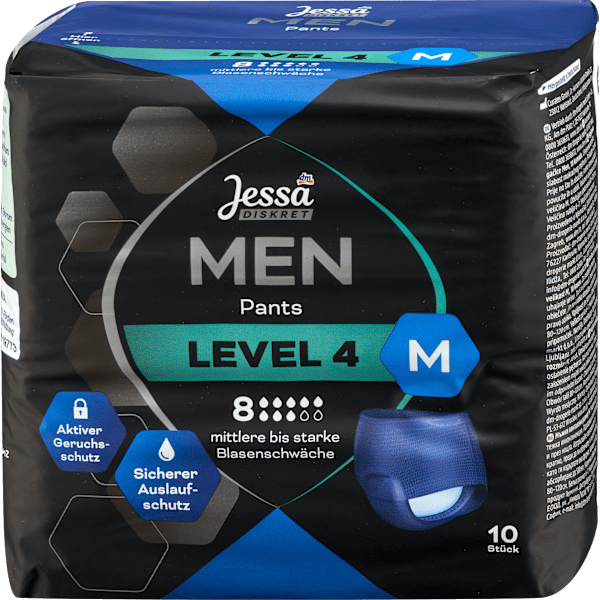 Men Pants Inkontinenz Level 4 Gr. M Jessa DISKRET