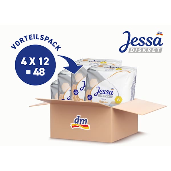 Pants Inkontinenz Super Gr. S Vorteilspack (4x12 St) Jessa DISKRET