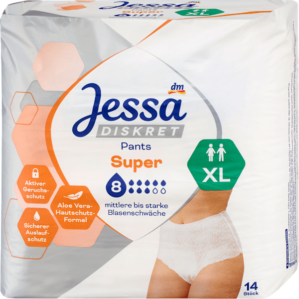 Pants Inkontinenz Super Gr. XL Vorteilspack (4x14 St) Jessa DISKRET