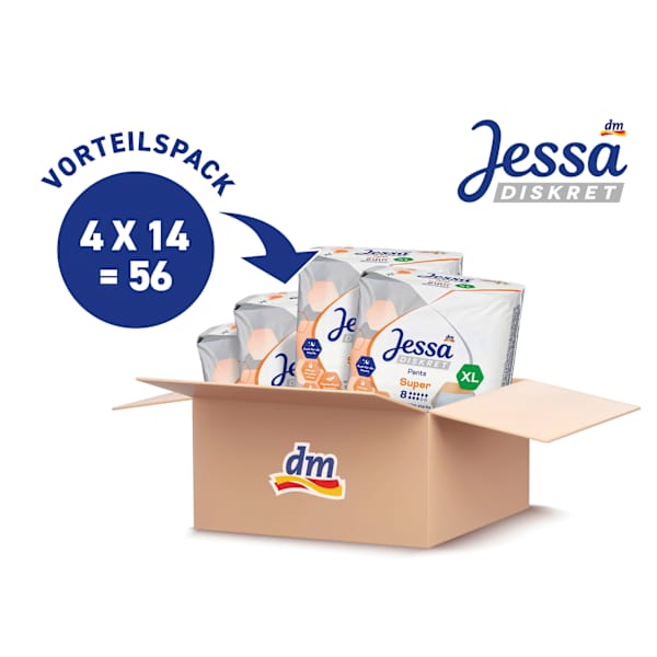 Pants Inkontinenz Super Gr. XL Vorteilspack (4x14 St) Jessa DISKRET