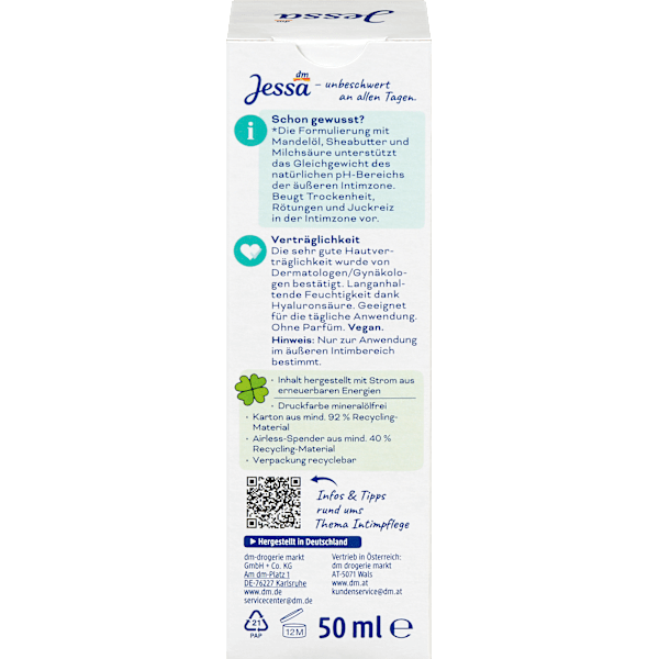 Intimpflegecreme Sensitiv Jessa