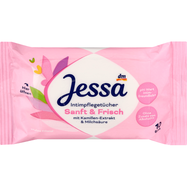 Intimpflegetücher Sanft & Frisch, Reisegröße Jessa