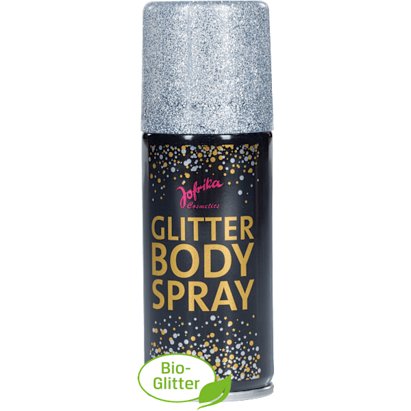 Glitter Bodyspray, silber Jofrika