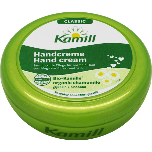 Hand- & Nagelcreme mit Kamille in der Dose Kamill
