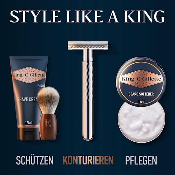 Rasierklingen, Double Edge für Rasierhobel King. C. Gillette