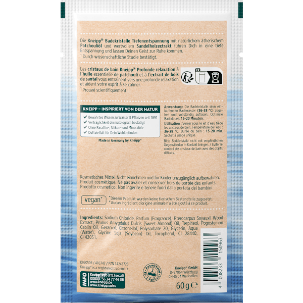 Badesalz Tiefenentspannung Kneipp