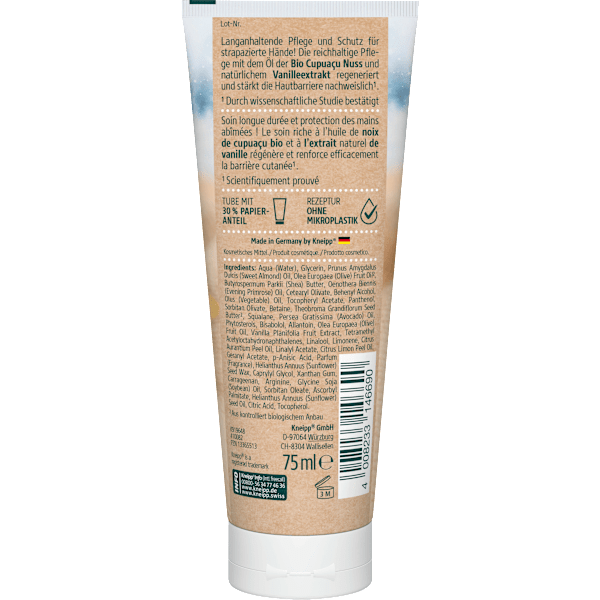Handcreme repair Winterpflege, Cupuaco Nuss & Vanille Kneipp