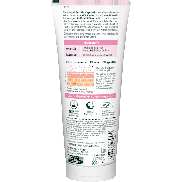 Körperlotion Sensitiv Mandelblüten Kneipp