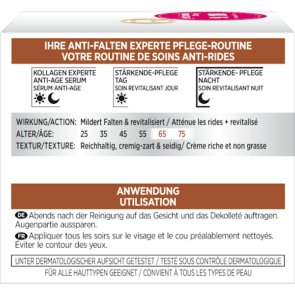 Anti Falten Nachtcreme Experte 65+ L'ORÉAL PARiS