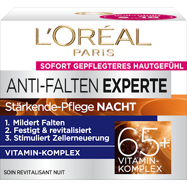 Anti Falten Nachtcreme Experte 65+ L'ORÉAL PARiS