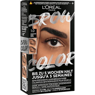 L'ORÉAL PARiS Eyebrow color Brow Color 1.0 Black, 1 pc