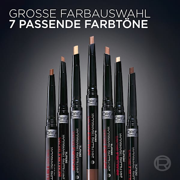 Augenbrauenstift Infaillible Brows 24h Filling Triangular 1.0 Ebony L'ORÉAL PARiS