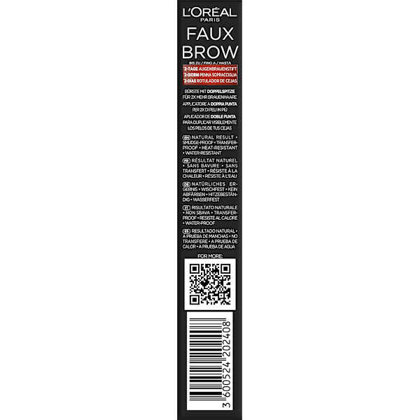 Augenbrauenstift Infaillible Faux Brow Soft Black L'ORÉAL PARiS