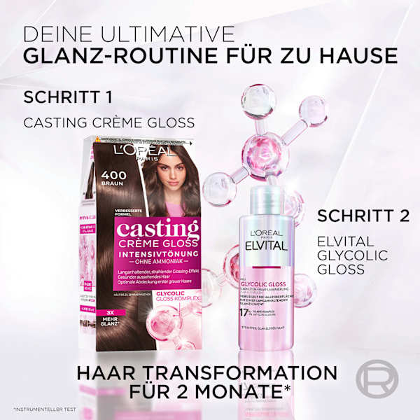 Intensivtönung 300 Dunkelbraun L'ORÉAL PARiS casting CRÈME GLOSS