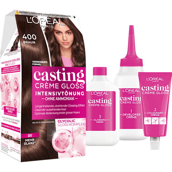 Intensivtönung 400 Braun L'ORÉAL PARiS casting CRÈME GLOSS
