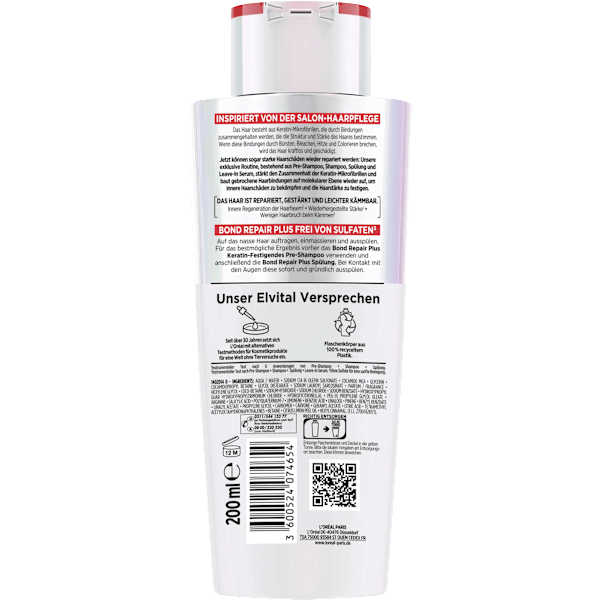 Shampoo Bond Repair Anti-Haarschäden L'ORÉAL PARiS ELVITAL