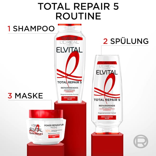 Shampoo Total Repair 5 L'ORÉAL PARiS ELVITAL