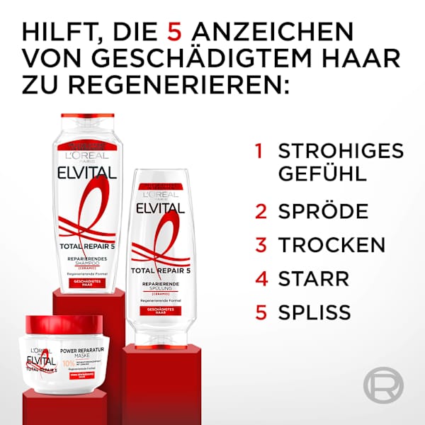 Shampoo Total Repair 5 L'ORÉAL PARiS ELVITAL