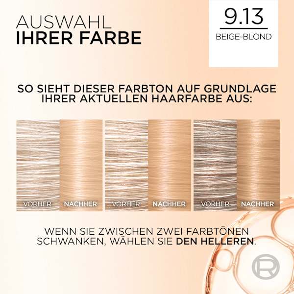 Haarfarbe 9.13 Beige Blonde L'ORÉAL PARiS EXCELLENCE Creme