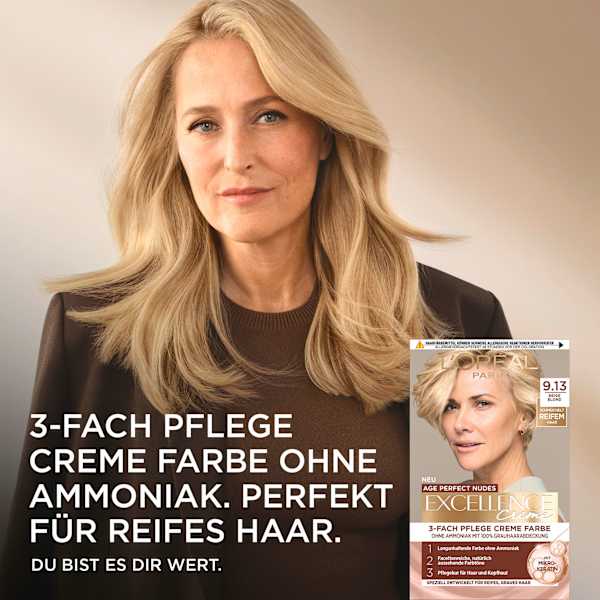 Haarfarbe 9.13 Beige Blonde L'ORÉAL PARiS EXCELLENCE Creme