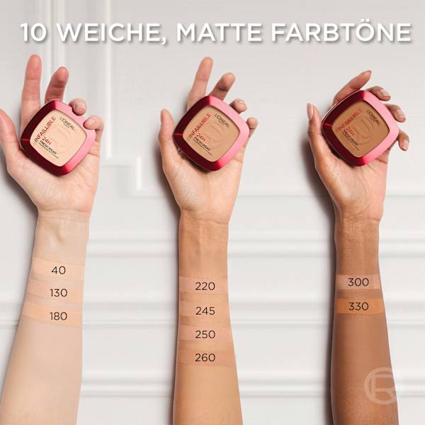 Foundation Puder Infaillible 24H Fresh Wear 180 Rose Sand L'ORÉAL PARiS