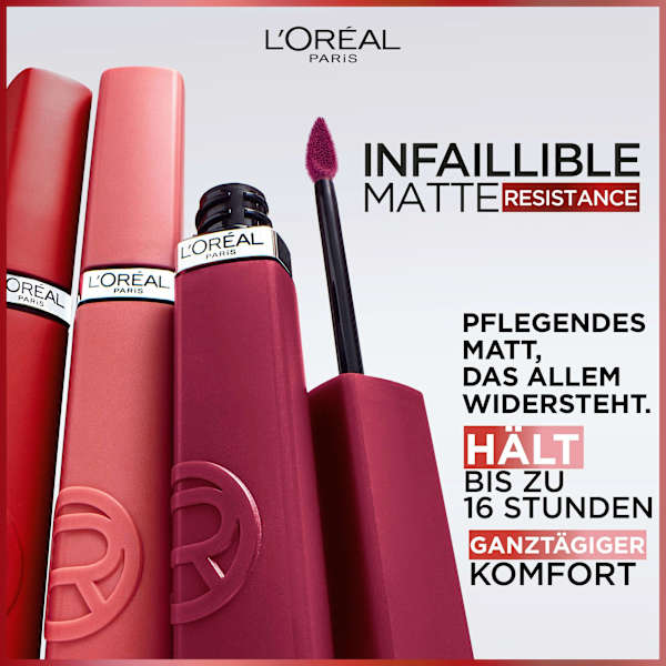 Lippenstift Infaillible Matte Resistance 16H, 120 Major Crush L'ORÉAL PARiS