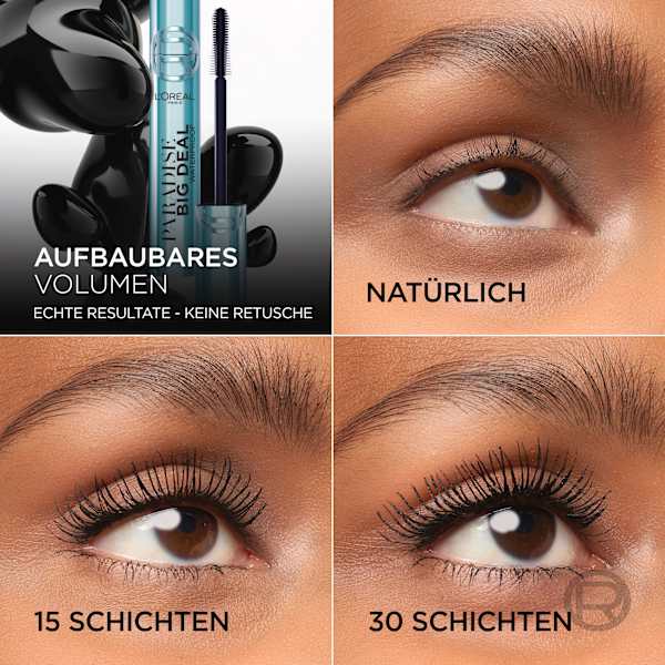Mascara Paradise Big Deal Waterproof Schwarz L'ORÉAL PARiS