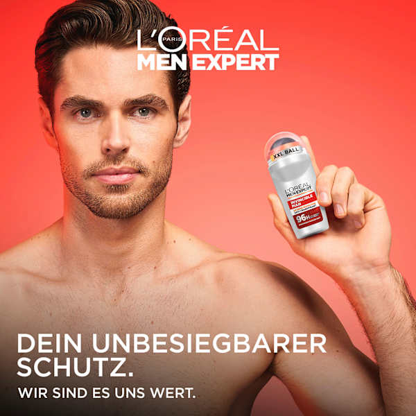 Antitranspirant Deo Roll-on Invincible L'ORÉAL PARiS MEN EXPERT