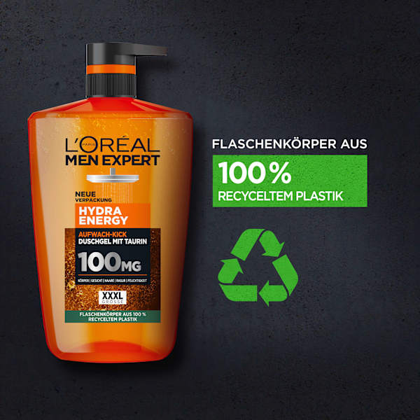 Duschgel Hydra Energy mit Taurin, Aufwach-Kick L'ORÉAL PARiS MEN EXPERT