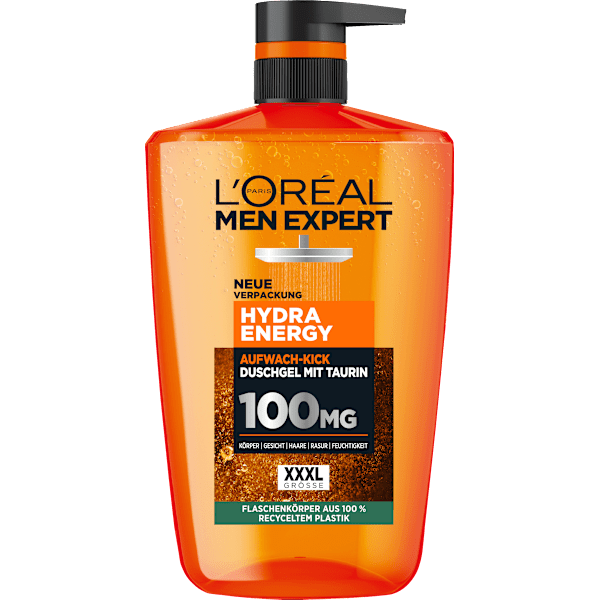 Duschgel Hydra Energy mit Taurin, Aufwach-Kick L'ORÉAL PARiS MEN EXPERT