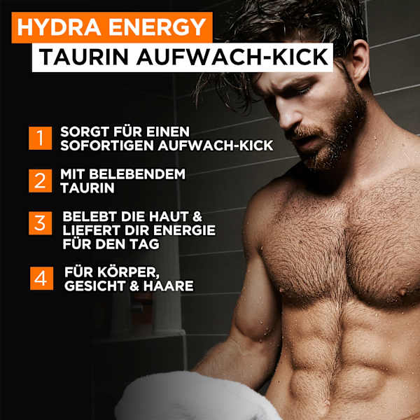 Duschgel Hydra Energy mit Taurin, Aufwach-Kick L'ORÉAL PARiS MEN EXPERT