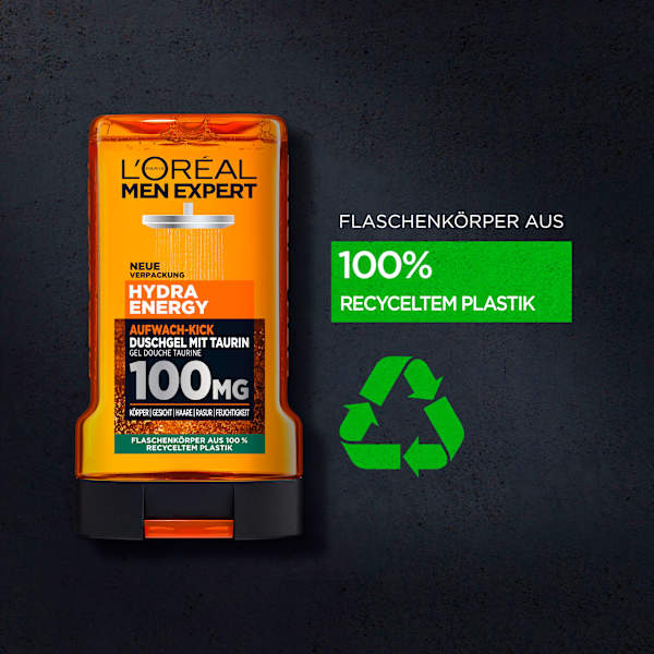 Duschgel Hydra Energy mit Taurin, Aufwach-Kick L'ORÉAL PARiS MEN EXPERT